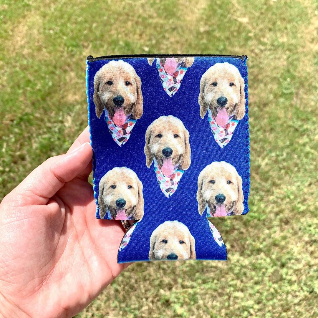 Custom Pet Gift, Personalized Pet Can Cooler, Slim Can Cooler With Your