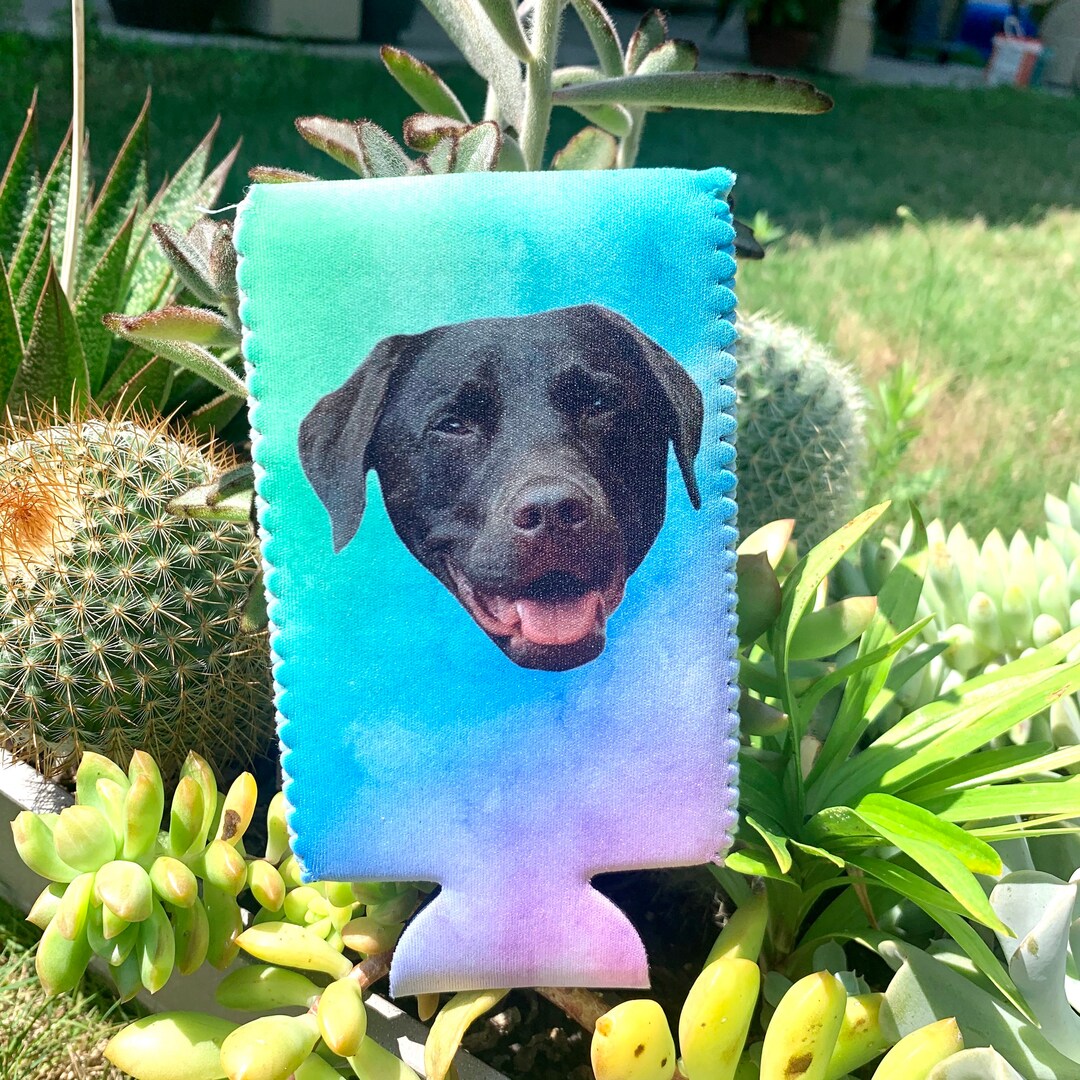 Custom Pet Gift, Personalized Pet Can Cooler, Custom Can Cooler With Your Photo, Pet Photo Gifts