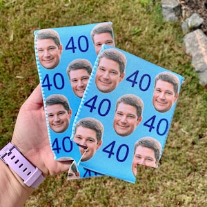Custom Face Can Cooler, 40th Birthday Party Favor, Funny Photo Birthday Cooler, Personalized Face Drink Sleeve, Milestone Birthday Gift
