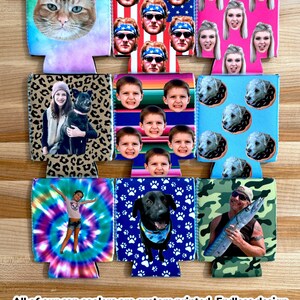 Personalized Insulated Can cooler, funny photo can cooler, personalized photo gifts, custom picture can cooler, funny birthday favor, hugger image 2