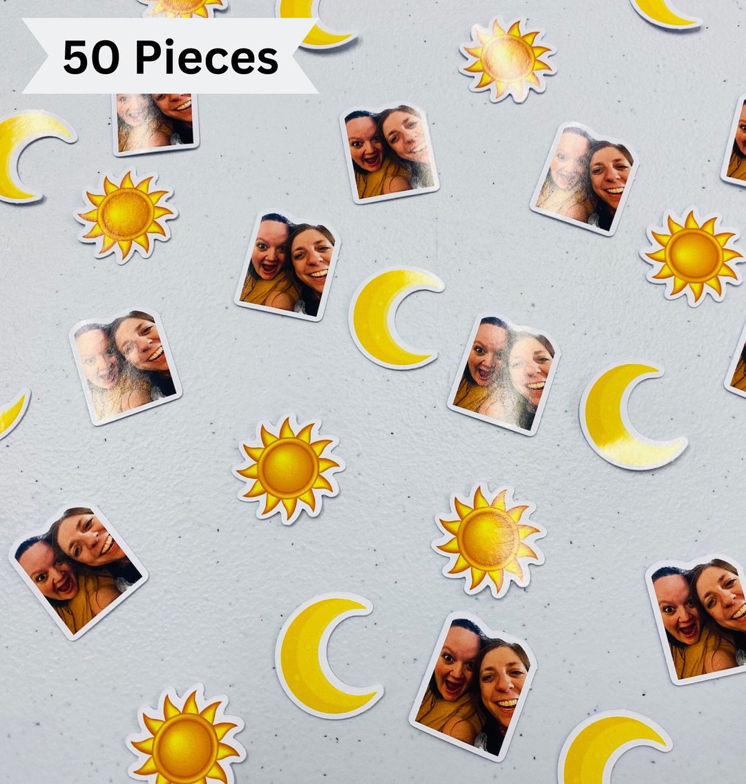 Customized Confetti Custom Face Confetti, Photo Confetti, Personalized Birthday Confetti ...