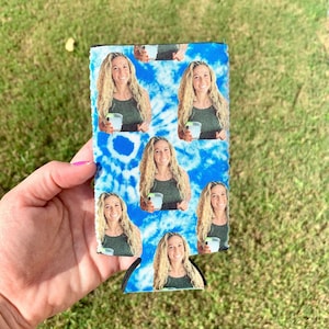 Personalized Insulated Can cooler, funny photo can cooler, personalized photo gifts, custom picture can cooler, custom birthday party favors