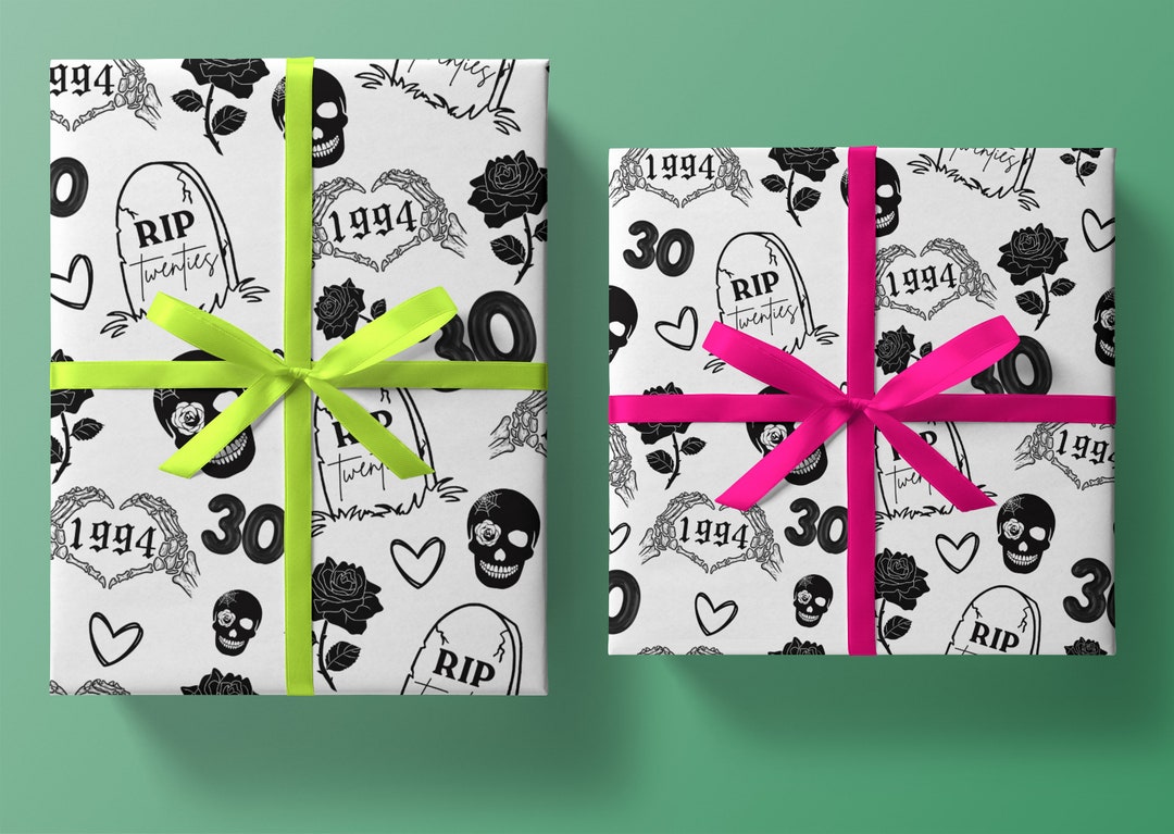 Custom Wrapping Paper With Name, Custom Birthday Wrapping Paper