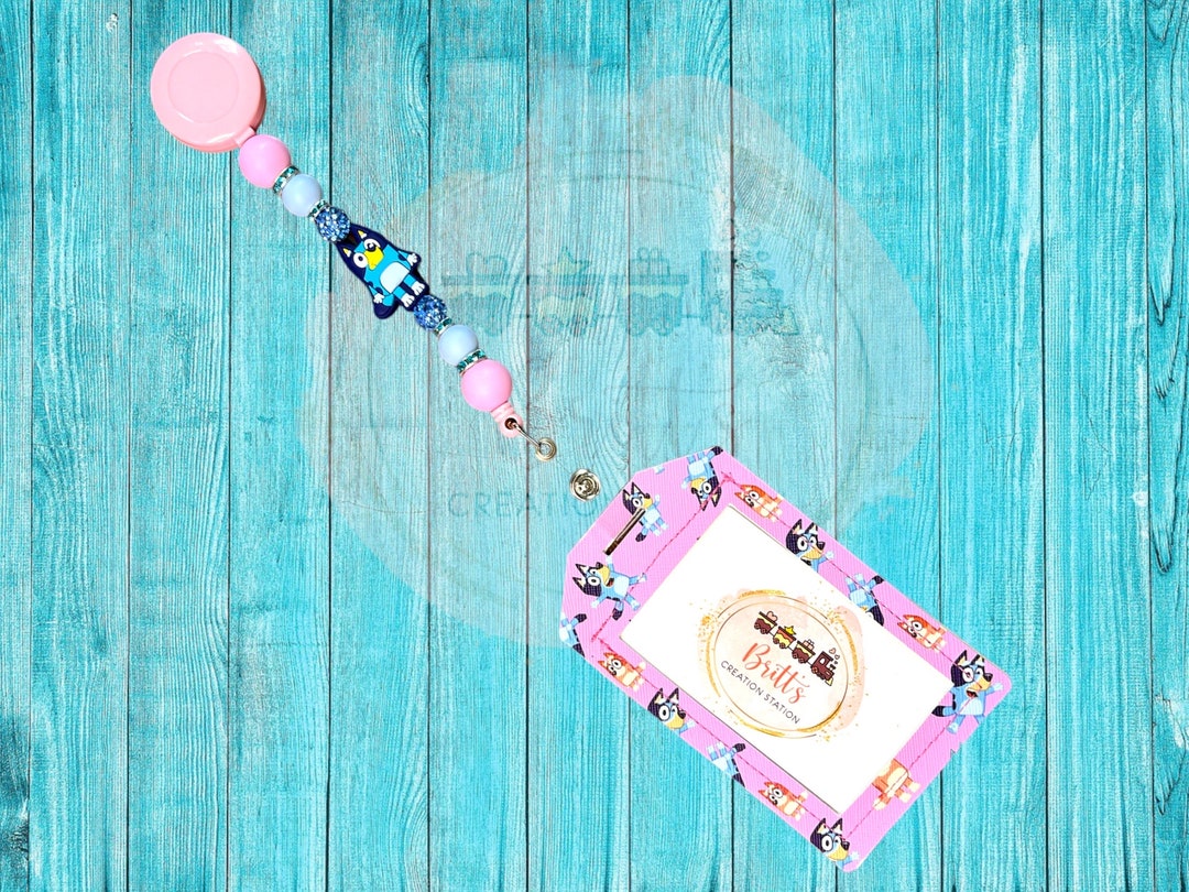 bluey-badge-reel-and-id-card-holder-for-nursing-staff-etsy-uk