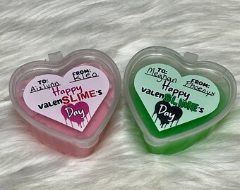 Valentines Slime Set for Class Valentine Gifts for Kids Valentines Cards for Students, Valentines Day Party Favors, Classroom Valentines