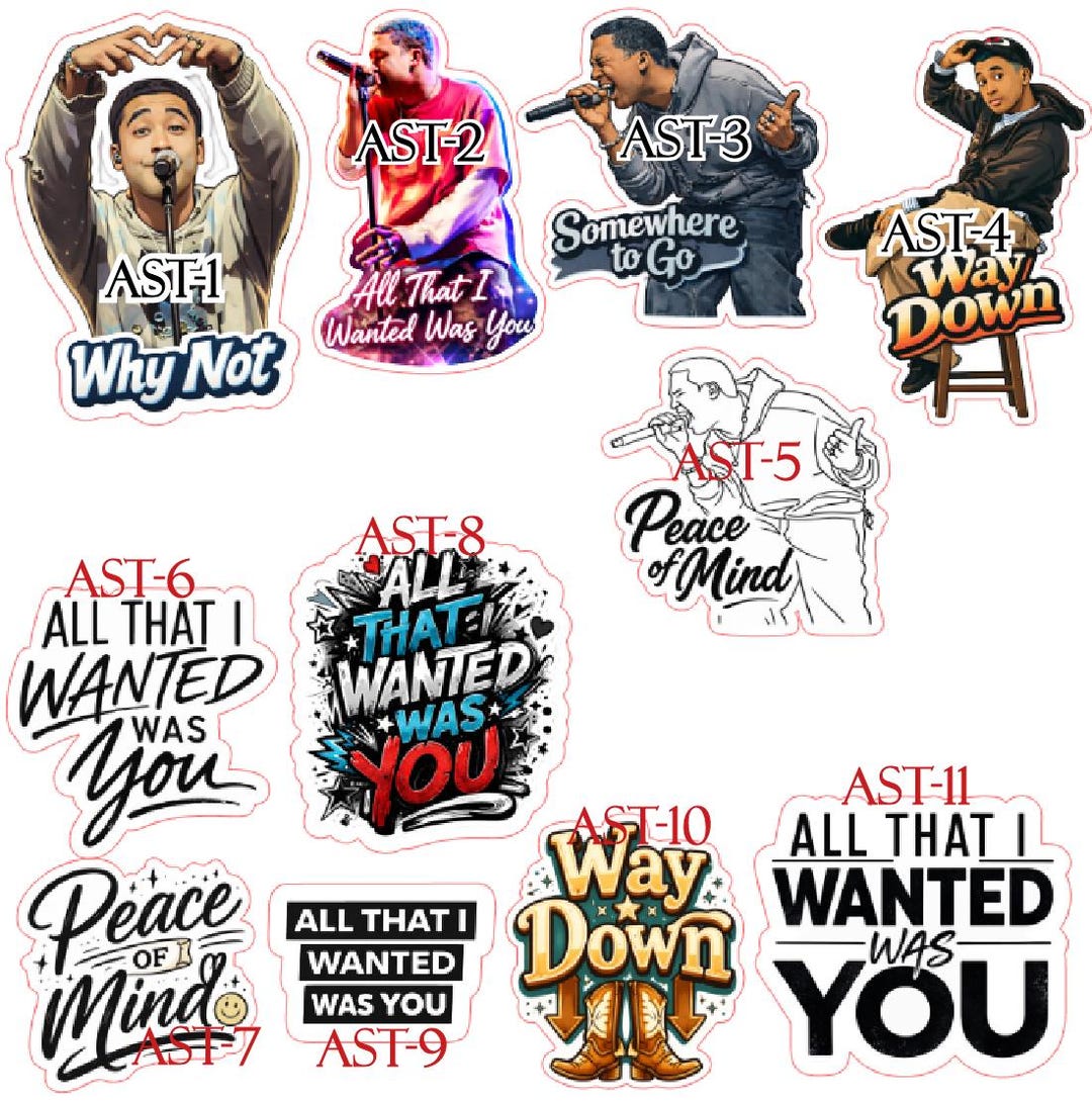 Adrian Lyles Song Stickers Decal - Etsy