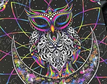 Barmetal Autoteppich Owl Mandala - Sissicore