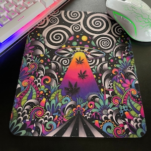 Mat of Brizland / Trippy Mousepad / Computer Decor / Desk Decor