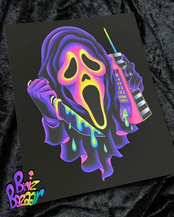 Ghost Mask Art Print / Trippy Art Print / Horror Art Print / Ghost Mask Art Print / Trippy Art Print / Horror Art Print / image