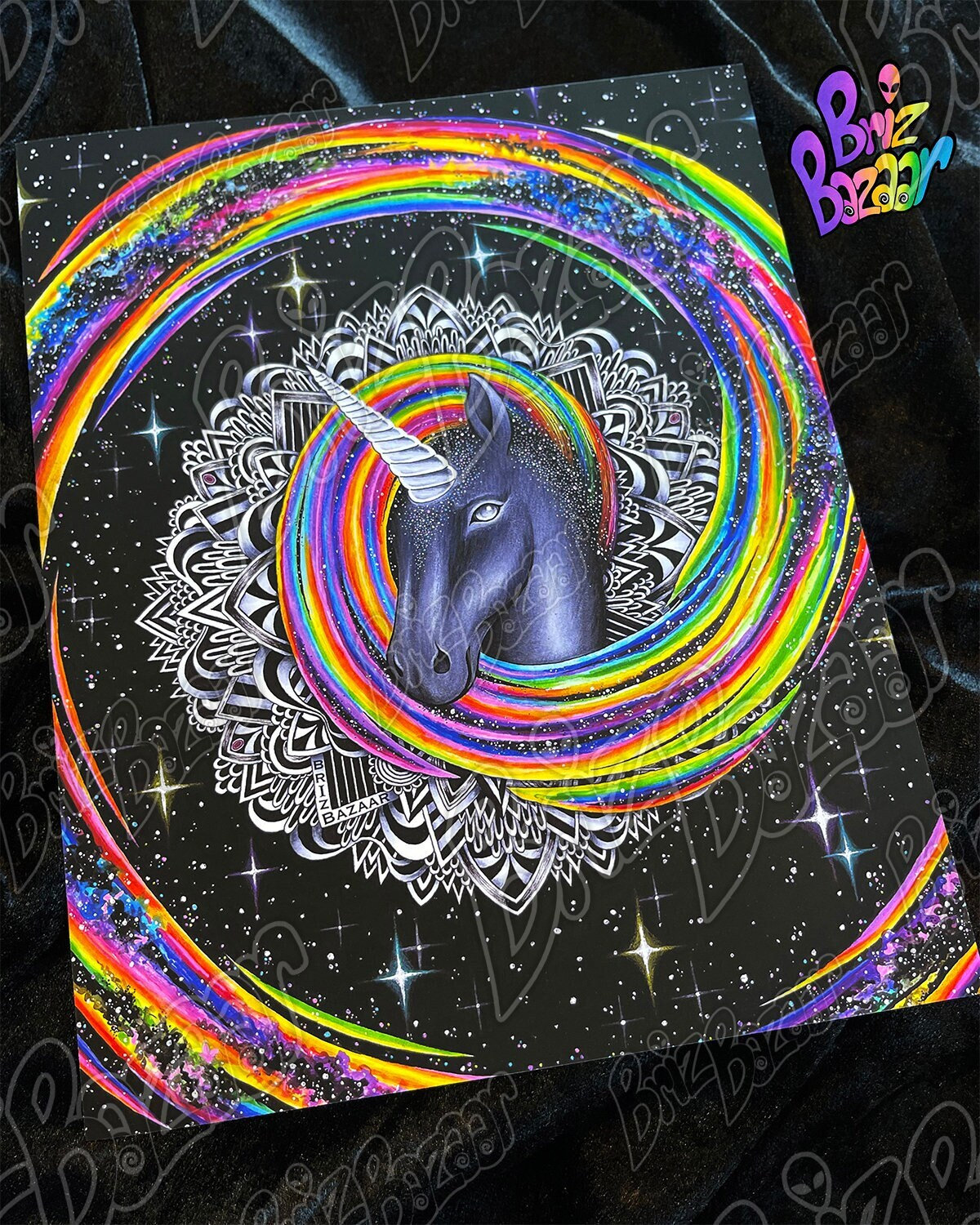 Art Print of Majestic AF / Unicorn Art / Psychedelic Unicorn