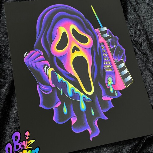 Ghost Mask Art Print / Trippy Art Print / Horror Art Print / - Etsy