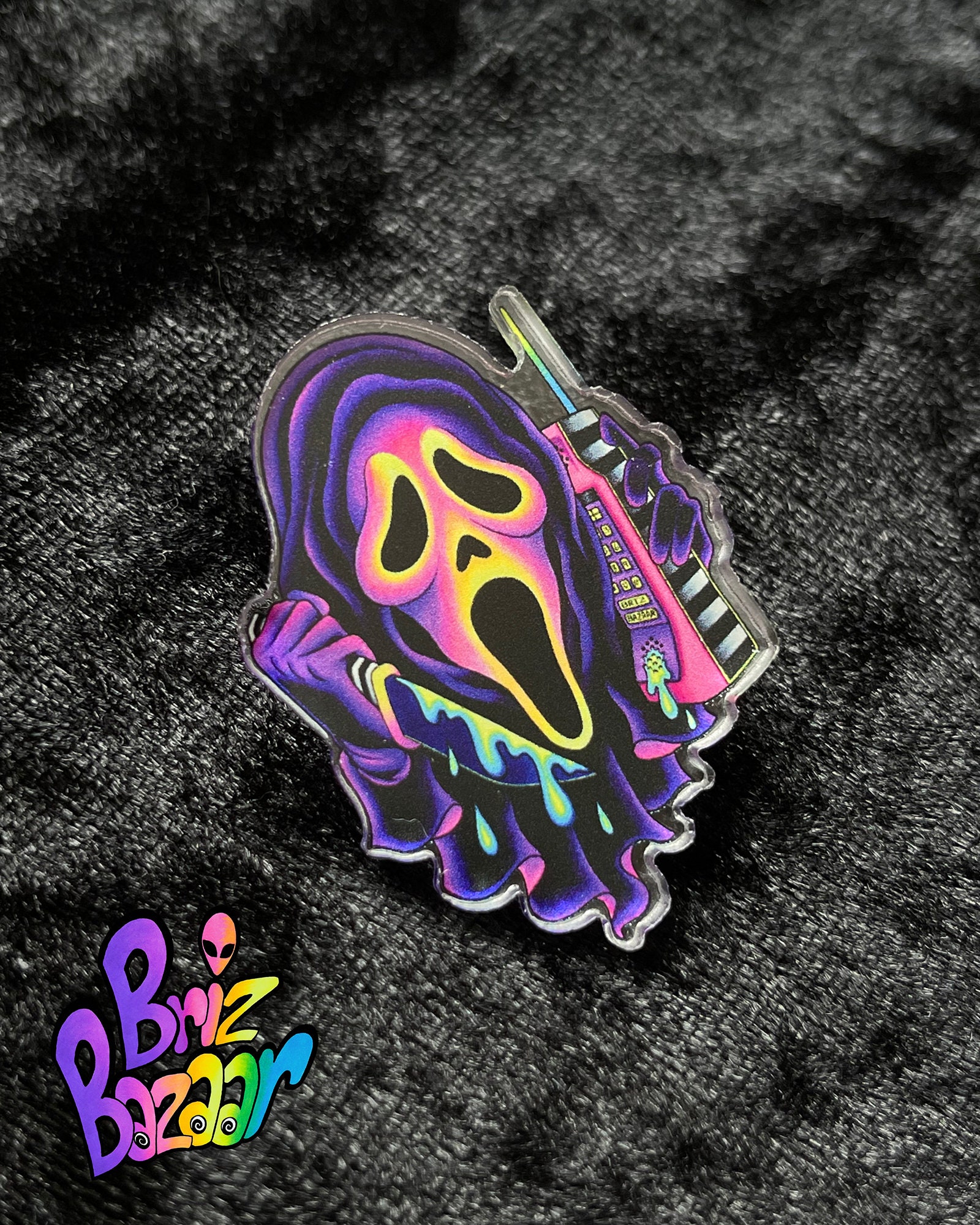 Punk pins Halloween Bizarre Devil ghost simulated Enamel pin