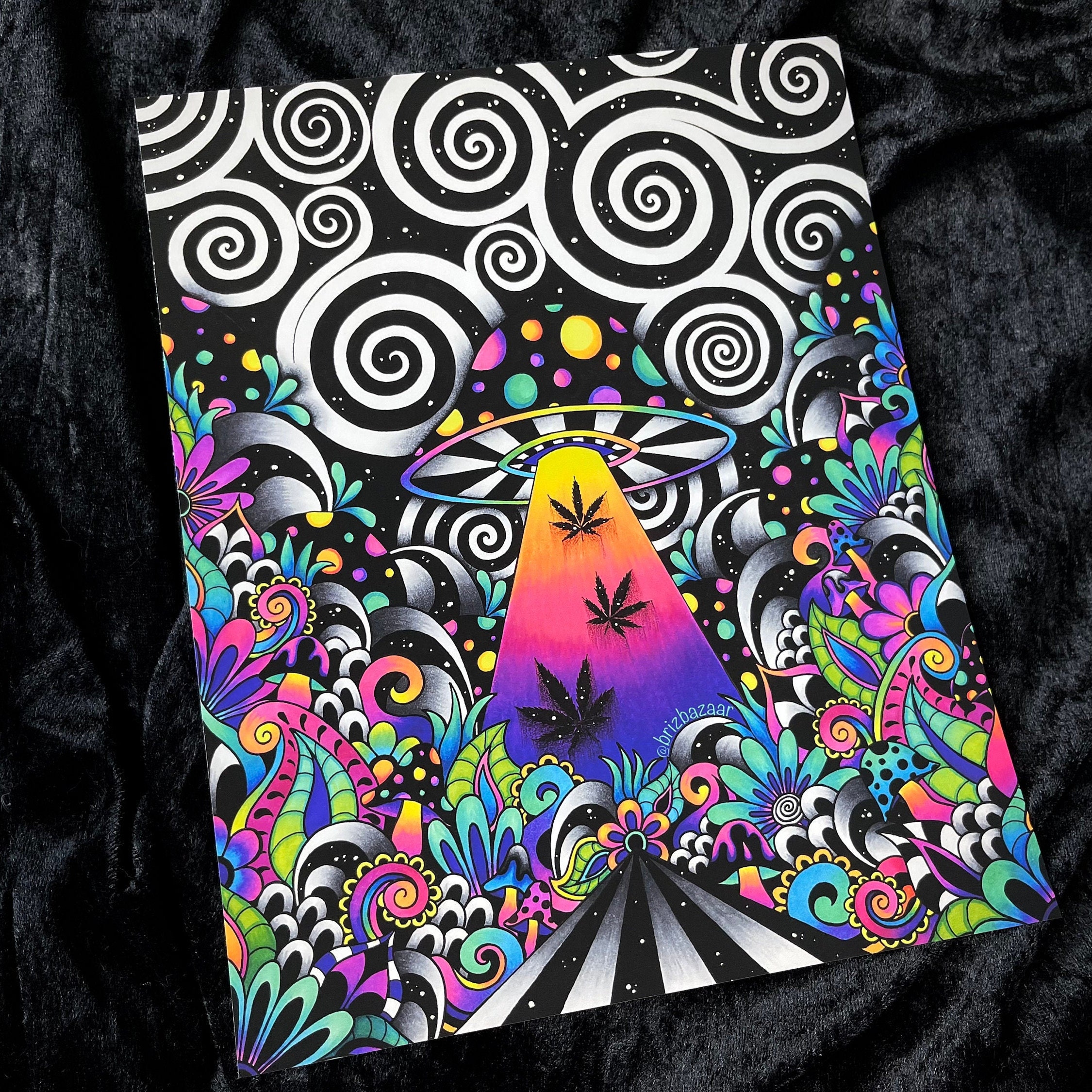 Art Print of Brizland / Trippy Art Print / Alien Art / - Etsy