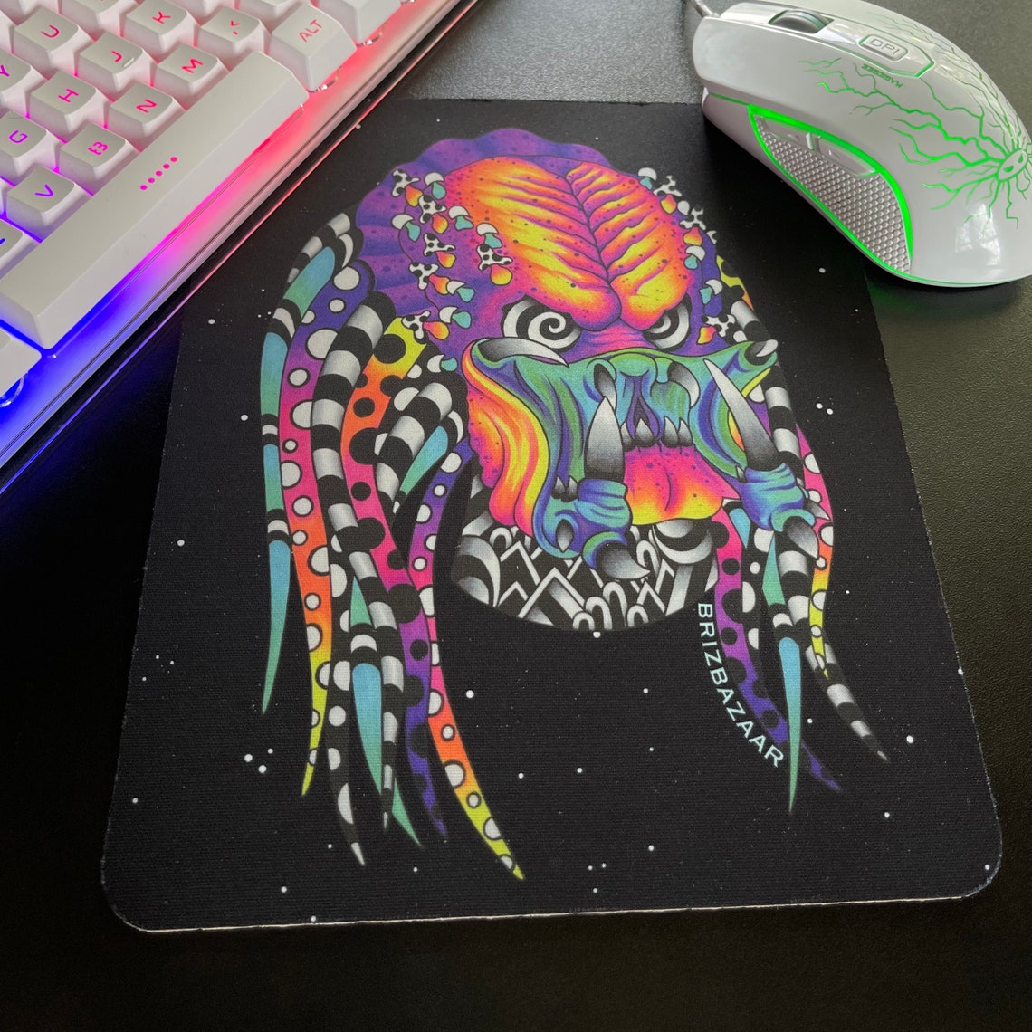 Predator Mousepad / Dab Mat / Alien Mousepad / Horror Decor Etsy