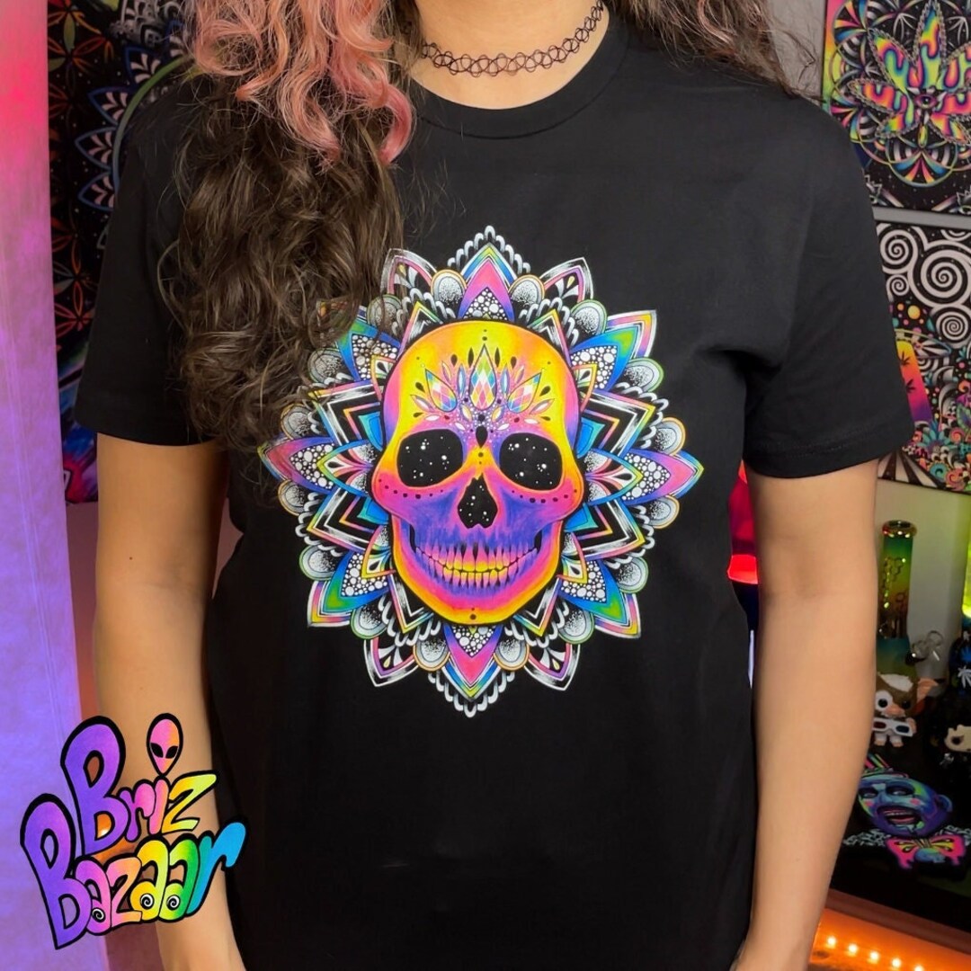 Tie-Dyed Burnout Festival T-Shirt - Unique Design, 50/50 Cotton Blend, SEA Graphic - XL - View #7