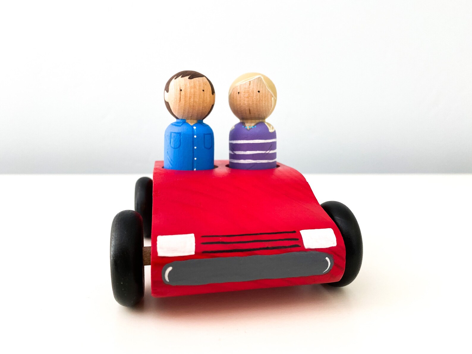 Date Night Wooden Peg Doll Car Set | Etsy