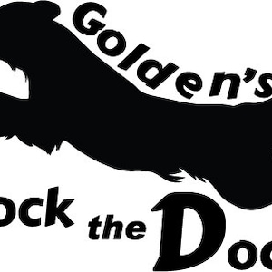 Golden&#39;s Rock the Dock Vinyl Window Decal - The Black in the sample is the &quot;color&quot; of the vinyl, white is clear