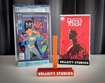 Portable Comic Book Display Stand for graded & raw books Artist Alley | Whatnot | eBay | CGC | CBCS | Comic Con | Customized | Personalize