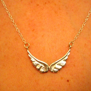 Angel Wing Necklace / Silver Angel Wing Necklace / Angel Wing / Silver Angel Wing image 3