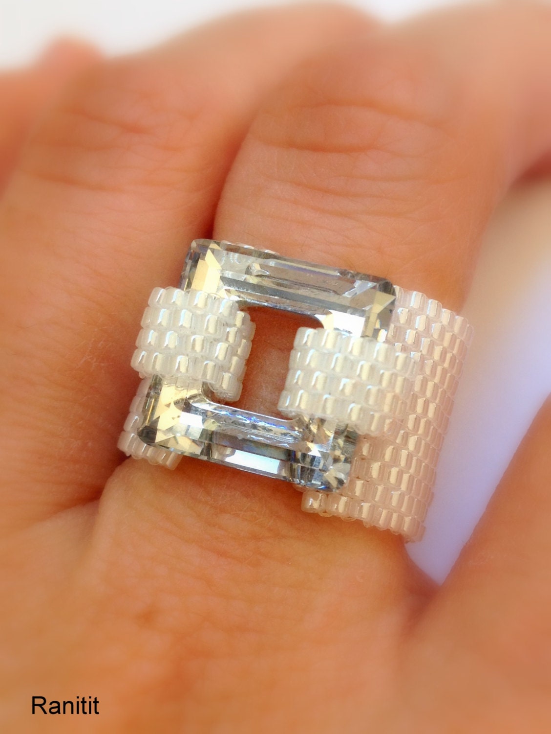 swarovski rings heart shaped