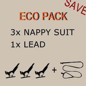 Eco Pack: 3x Nappy Suit and 1x Lead.
