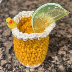 Virkmönster för Tequlia-shotglas - Cruising Ducks