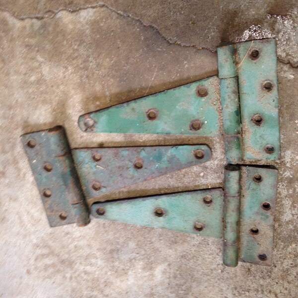 Vintage barn door hinges