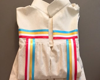 Cherokee style  2 Piece Ribbon Shirt & Matching Skirt