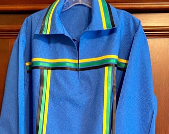 Cherokee Ribbon Shirt - Full Collar Style