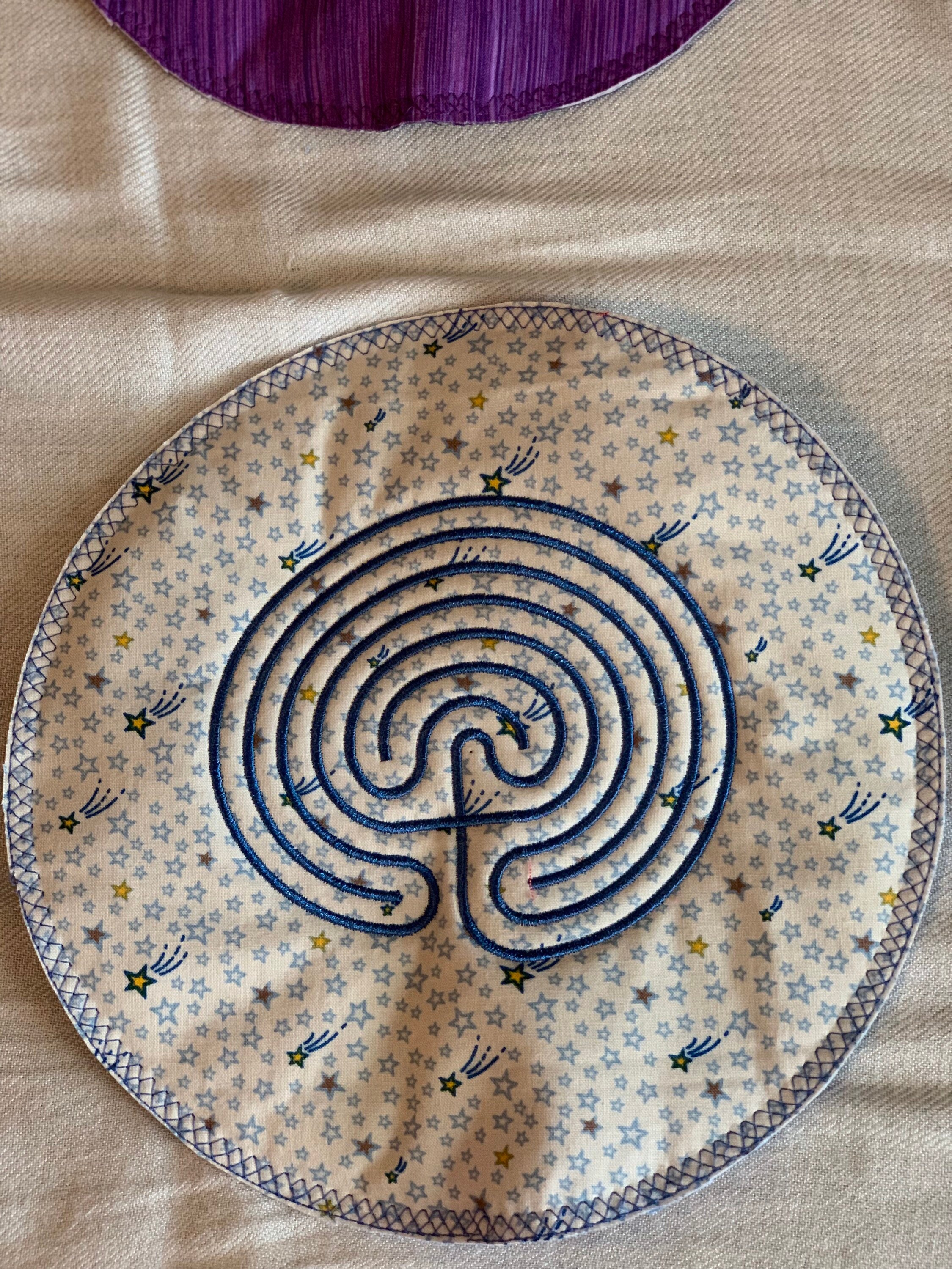 Labyrinth Mat Finger Labyrinth Lap Mat - Etsy