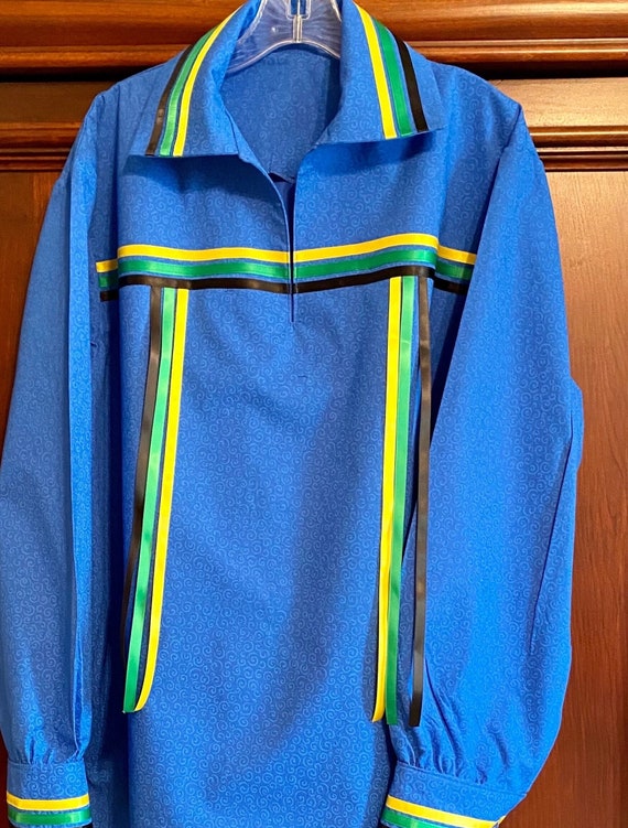 cherokee dress shirts Cherokee Ribbon Shirt - Full Collar Style