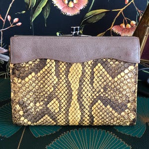 Vintage Snakeskin Purse, Cleaned and Conditioned