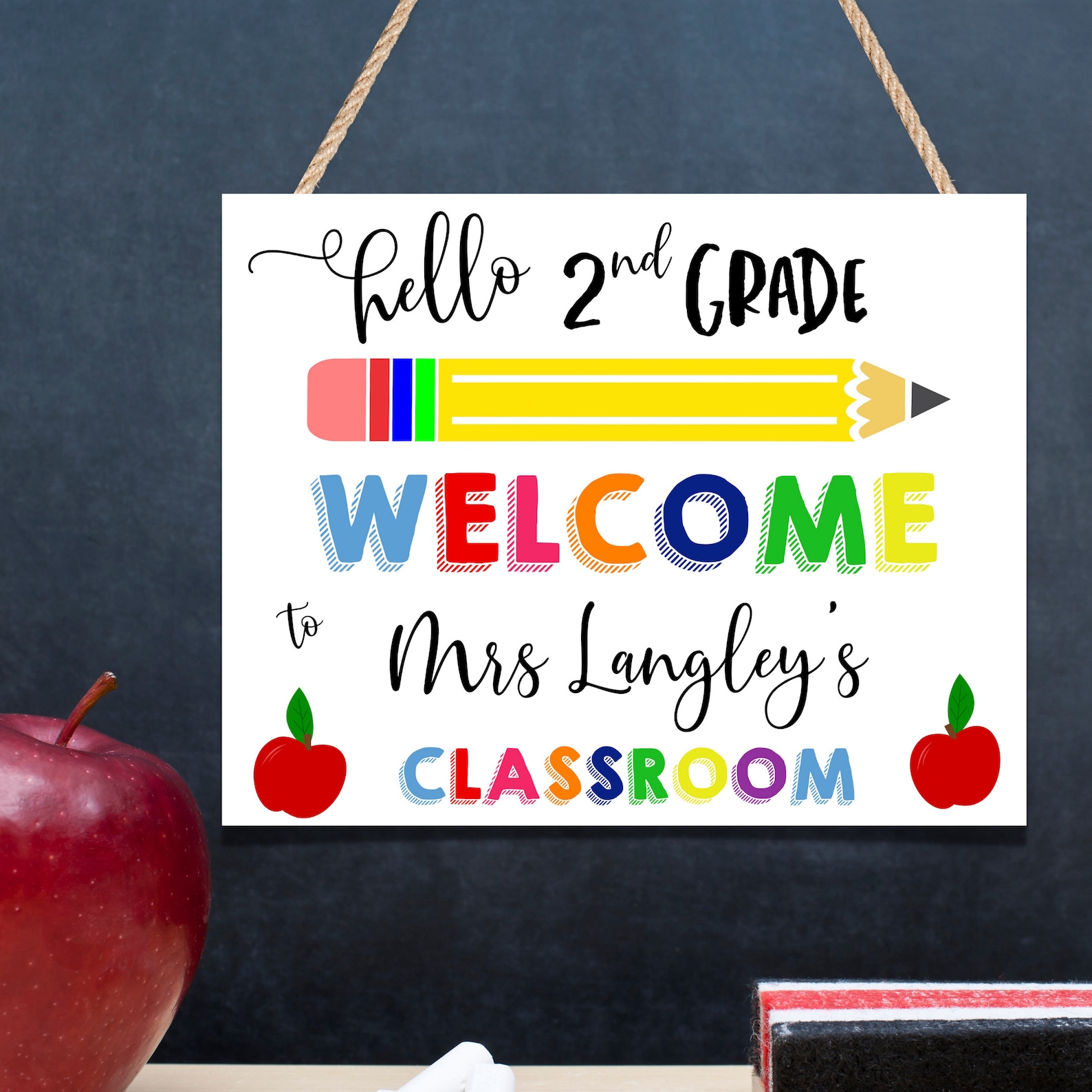 Editable Teacher Door Sign Welcome Sign Printable Welcome | Etsy