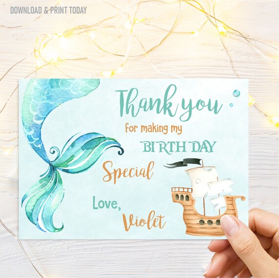 mermaid-and-pirate-thank-you-cards-mermaid-thank-you-cards-thank-you