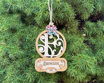 2025 Exclusive Holiday Ornament - Personalized Laser Engraved Wood Ornament