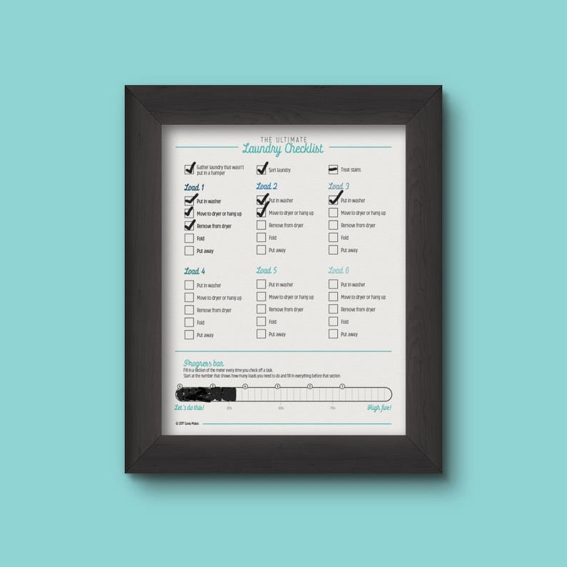 Ultimate Laundry Checklist Printable Digital Download Etsy