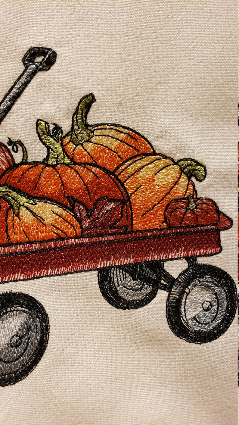Pumpkin And Fall Embroidery Pumpkin And Fall Embroidery