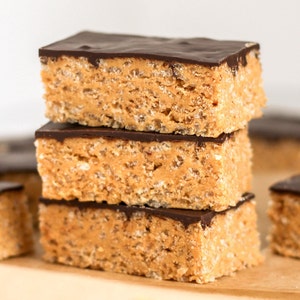 Healthy Scotcheroos DIY Protein Bars Recipe - Low Sugar, Gluten Free, Vegan, Healthy, All Natural (PDF Download)