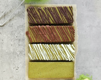 Healthy Matcha Green Tea DIY Protein Bars Recipe - Sugar Free, Gluten Free, Vegan, Healthy, All Natural (PDF Download)
