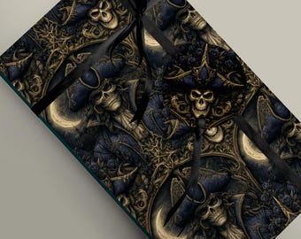 Gothic Pirate Themed Christmas Wrapping Paper Bundle - Festive Design