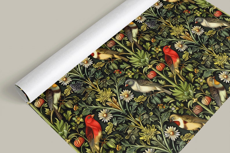 Four Calling Birds: Elegant Christmas Gift Wrap