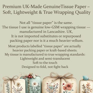 Custom Printed Tissue Paper and Matching Stickers 30 Sheets Acid Free Gift Wrap 35 Complementing Stickers Logo Christmas Promotion Packaging image 2