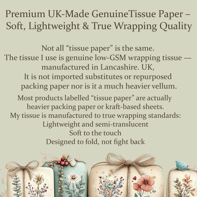 Custom Printed Tissue Paper and Matching Stickers 30 Sheets Acid Free Gift Wrap 35 Complementing Stickers Logo Christmas Promotion Packaging image 2
