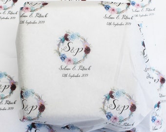 Custom Tissue Paper Printing, Your Design, Low Minimum 5 sheets, Short Run. Wedding, Anniversary, Birthday