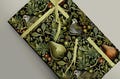 Festive Art Nouveau Gift Wrap featuring Partridge in a Pear Tree - Perfect for the Christmas Holidays 100gsm Matte wrapping paper