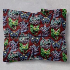 Zombie Cat Gothic wrapping paper