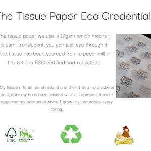 Eco friendly Custom printed small business packaging tissue paper sheets
