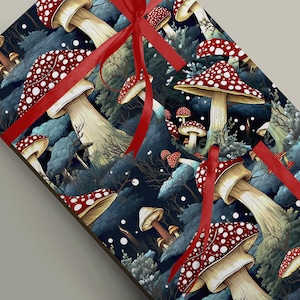 Majestic Mushrooms - Wrapping Paper – Dot&Jot