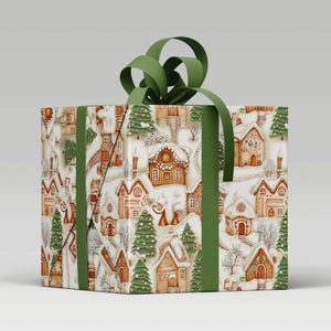 Holiday Gift Wrap: Gingerbread House & Christmas Tree