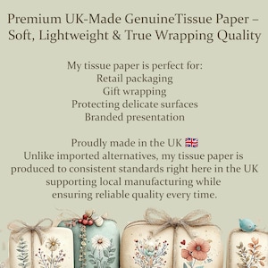 Custom Printed Tissue Wrapping Paper, Your Logo, Name and Message, Wrapping Paper Packaging, Personalised Tissue Wrapping, Print On image 8